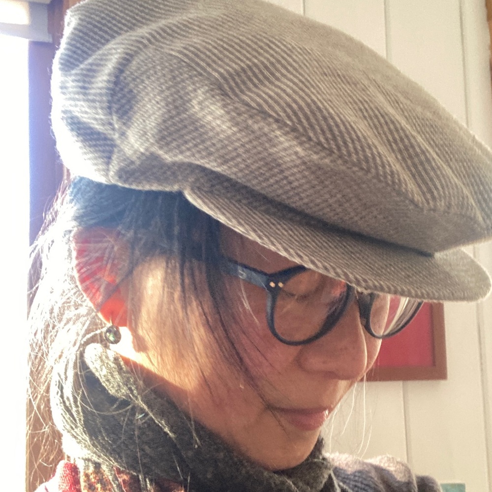 Light Gray Houndstooth Cap